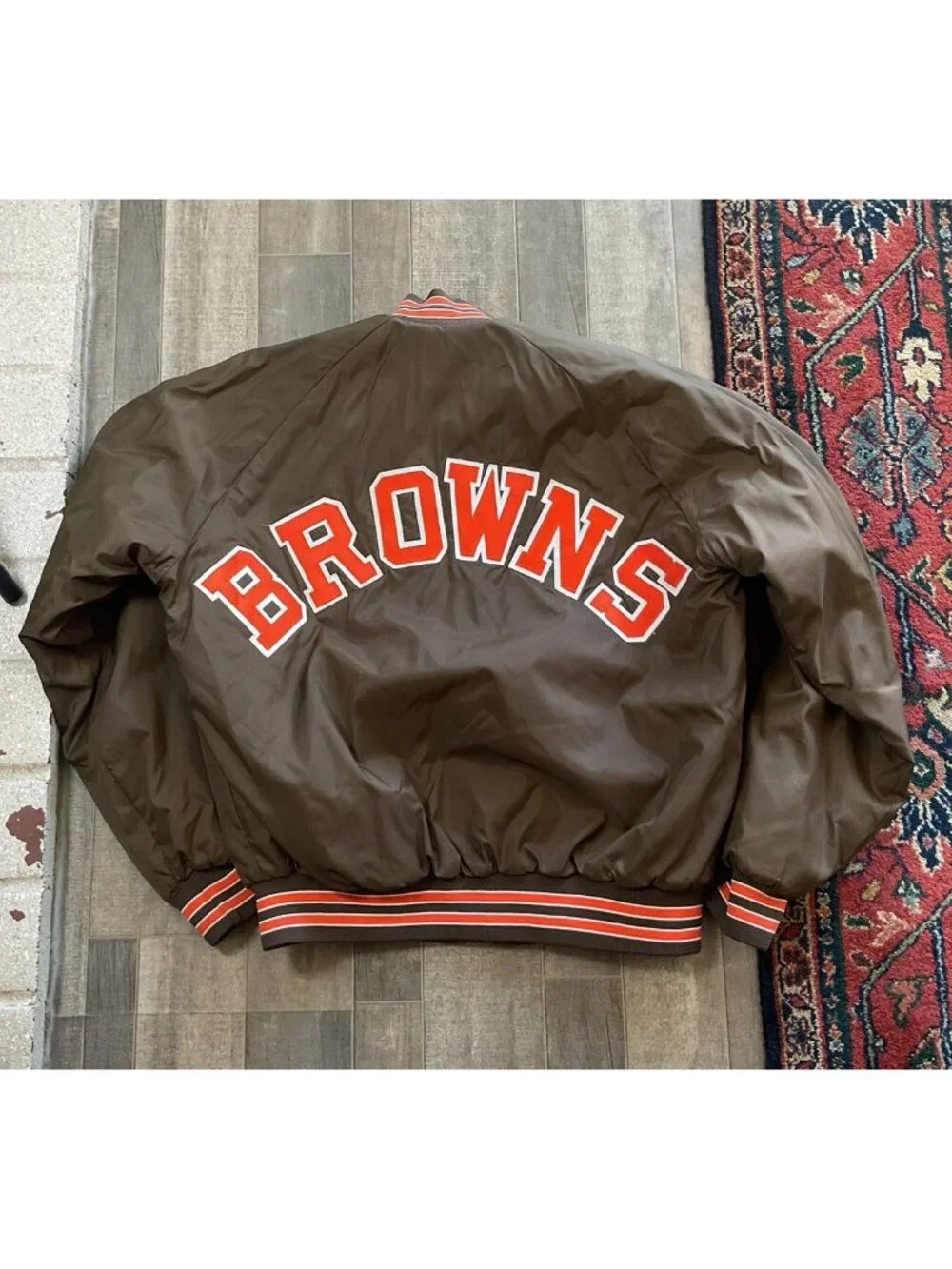 Vintage Cleveland Browns Chalkline Jacket 1990s NFL USA Stitched Bomber